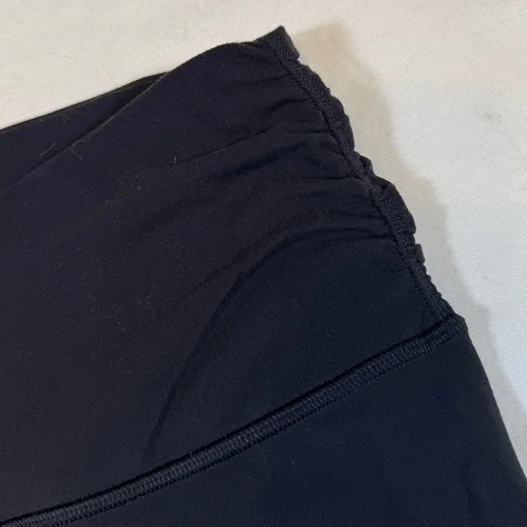 Lululemon Like-New Align Capri Black Legging with Sinched, Cross Waist Detail - Picture 3 of 9